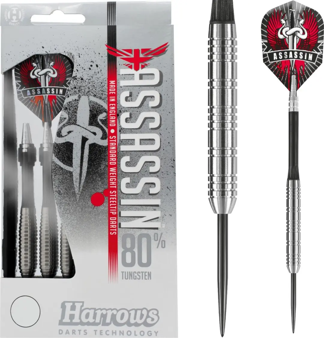 Harrows Assassin Standard 80% Tungsten 18gr - 3 Stuks