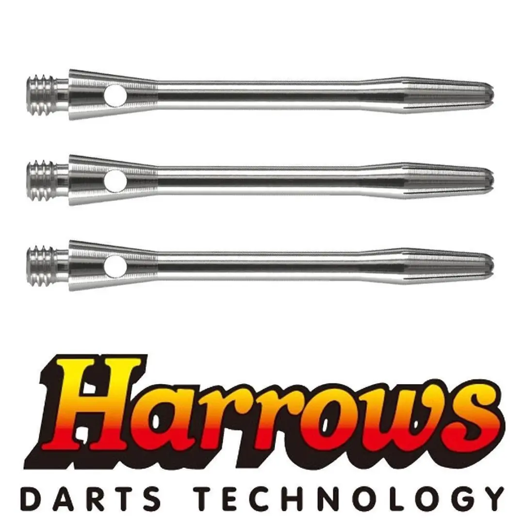 Harrows Aluminium Shaft Extra Short - 3 Stuks - Zilver