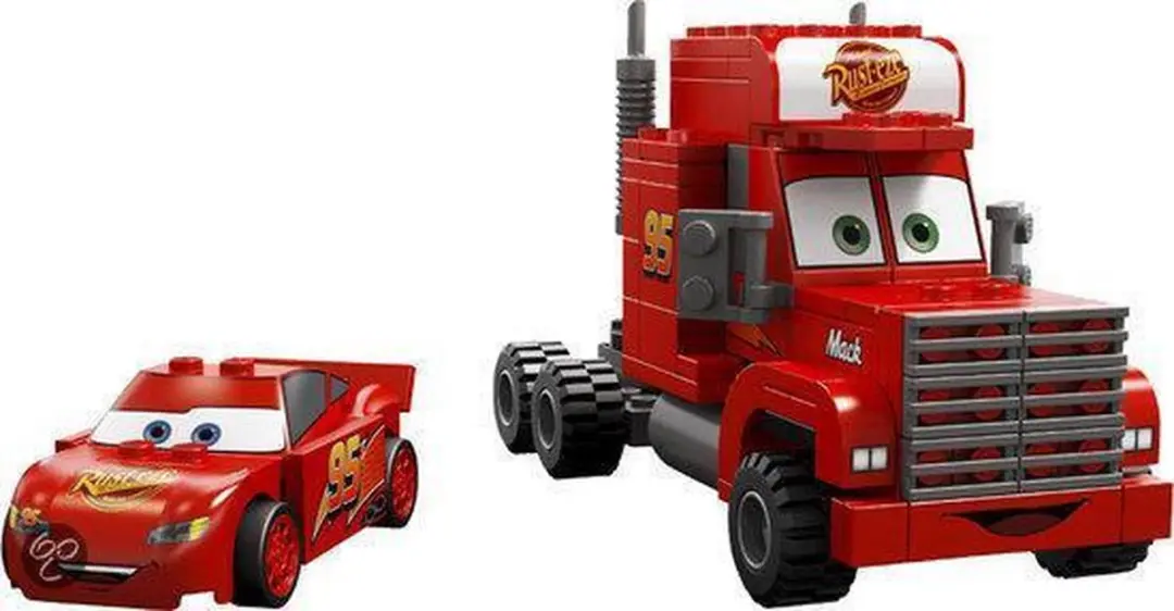 LEGO Cars 2 Macs Teamvrachtwagen 8486 - 374 Stukken - Rood