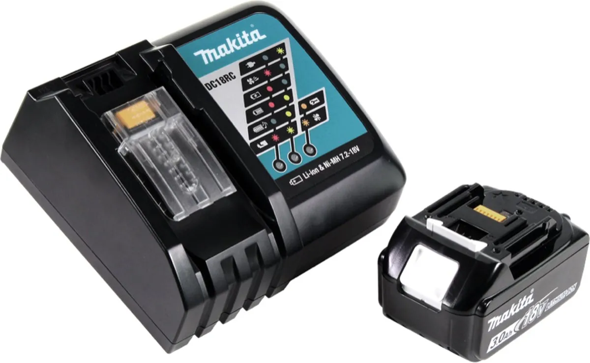 Makita DHR182RF1J Accu-boorhamer 18V SDS-plus - 1,7J - 3,0Ah - met oplader - afbeelding 4 van 5