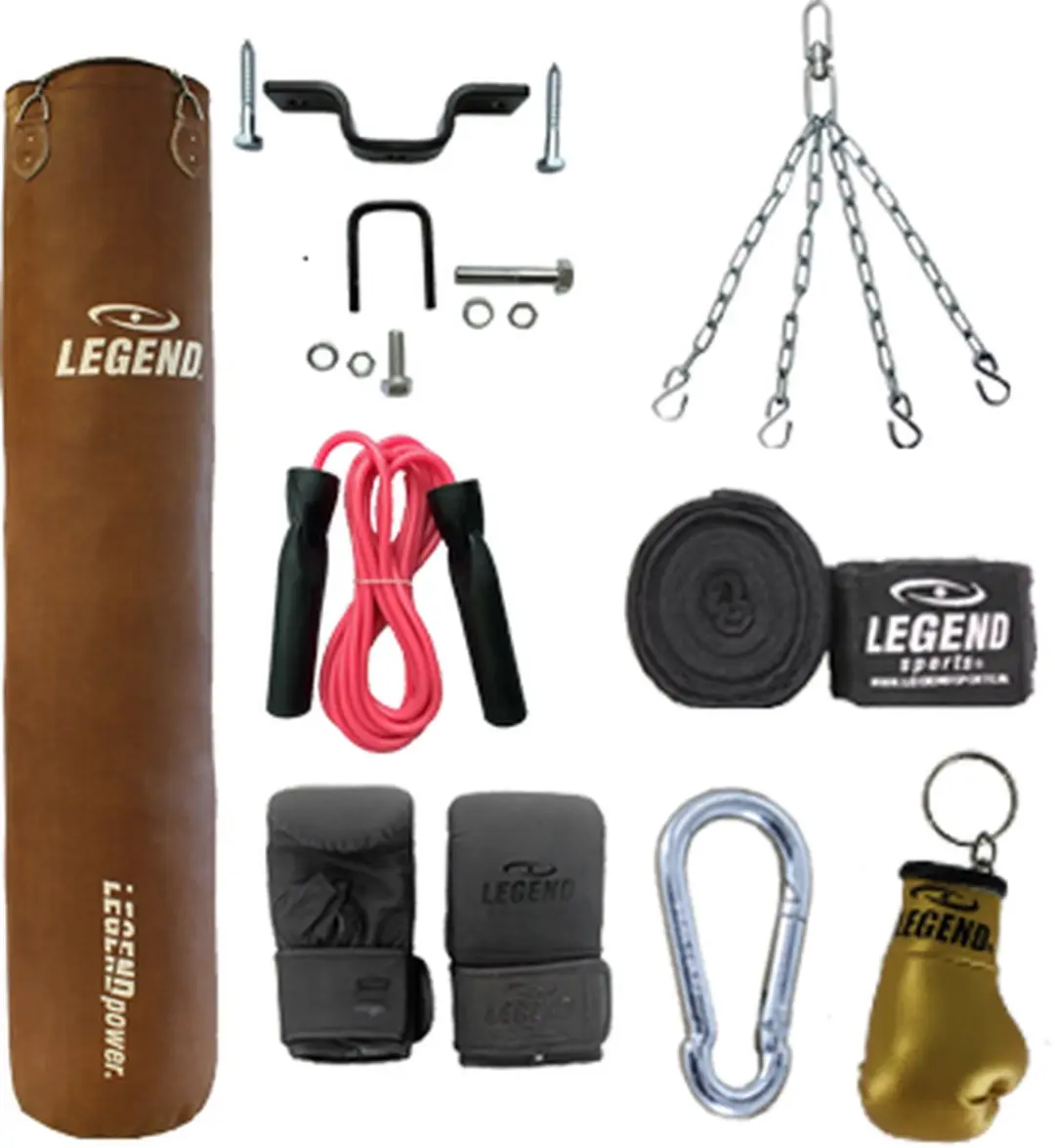 Legend Bokszak Bruin Vintage Set 180cm