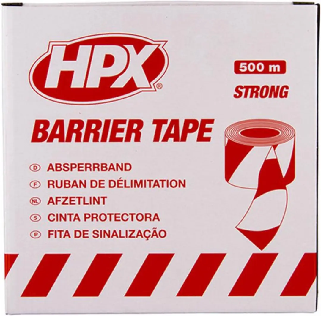 HPX Afzetlint 50mm x 100m - Rood/Wit