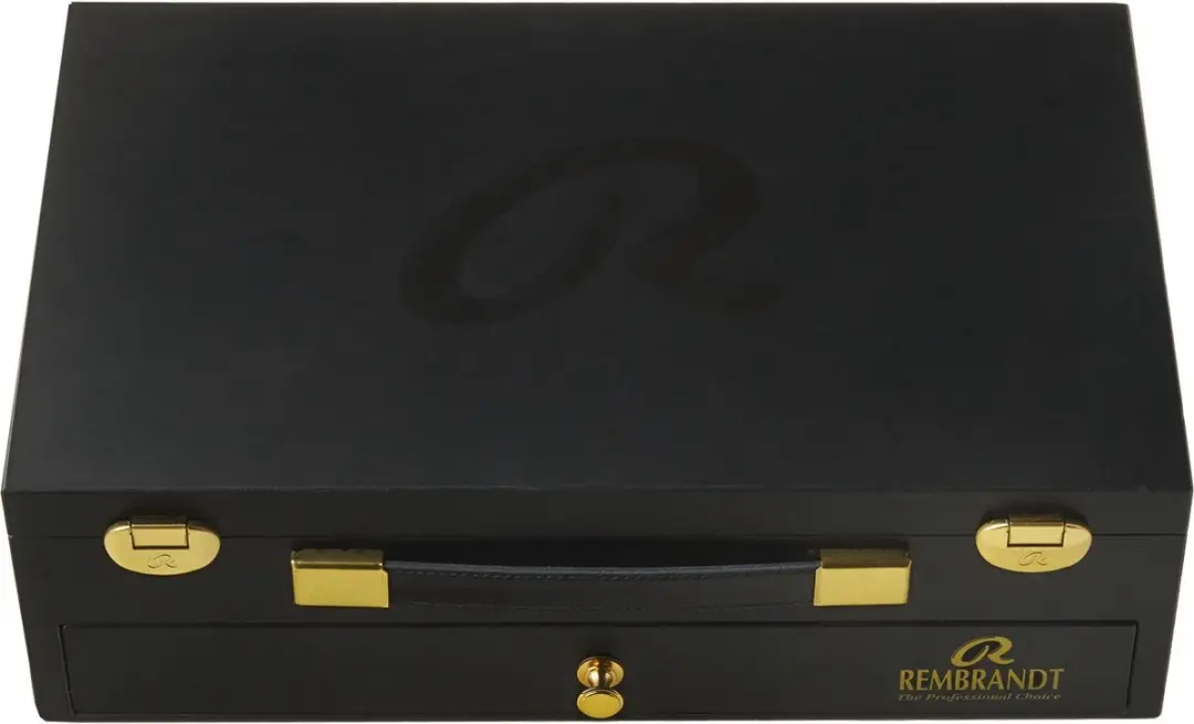 Rembrandt Olieverfset Luxury Houten Kist