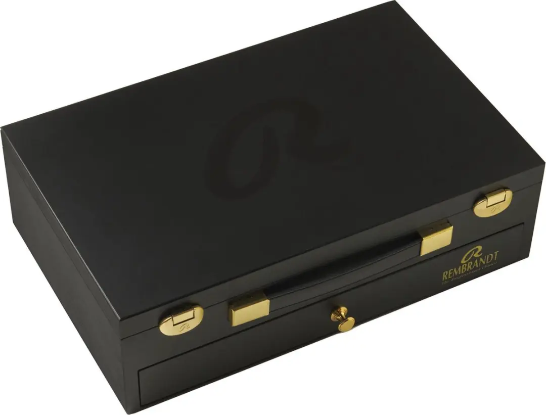 Rembrandt Olieverfset Luxury Houten Kist