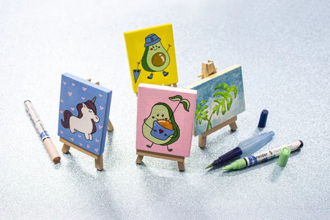 Kangaro Mini Ezel - Doek 6x8cm - 24 Stuks