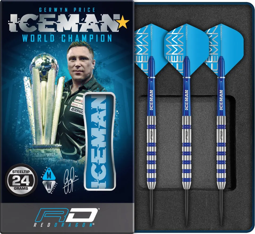 Red Dragon Gerwyn Price Iceman Challenger 80% Dartpijlen