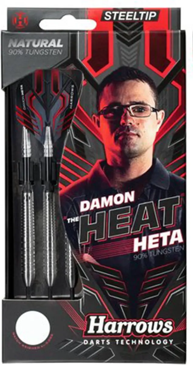 Harrows Damon Heta Natural 90% Tungsten 21g - 3 Stuks - Zilver