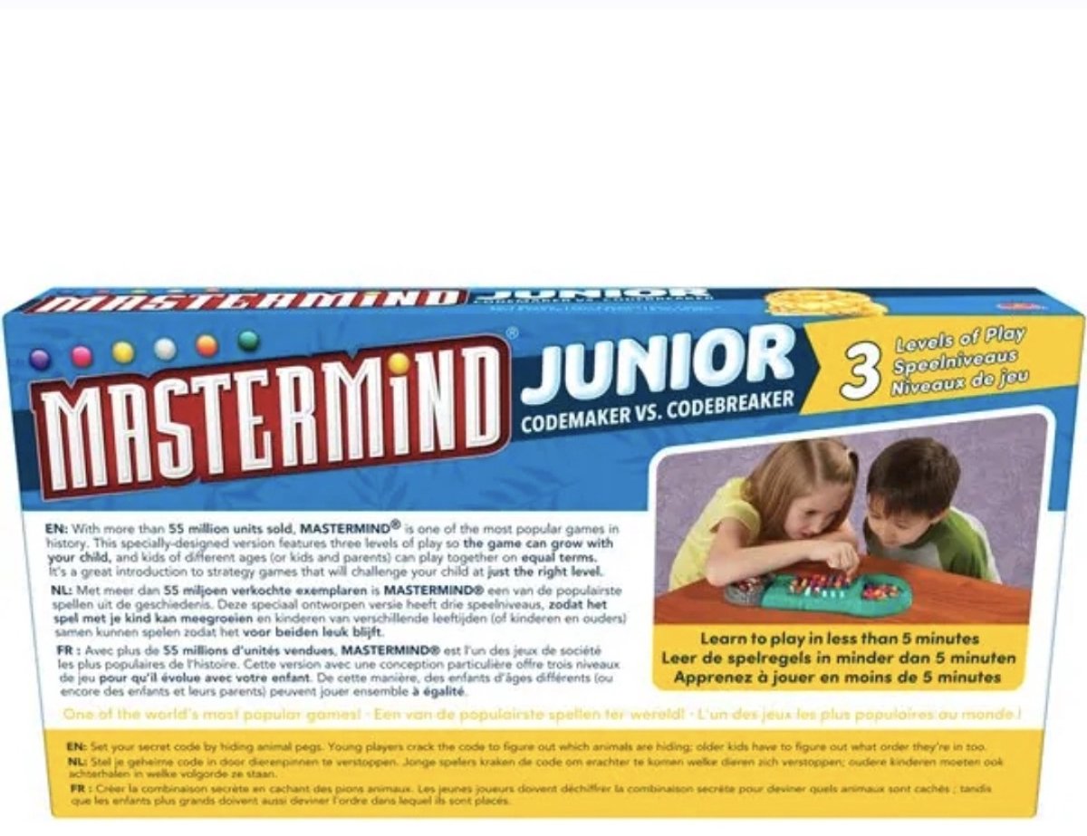 Goliath - Mastermind Junior - Codemakers VS Codebreakers - 3 levens - 2 spelers