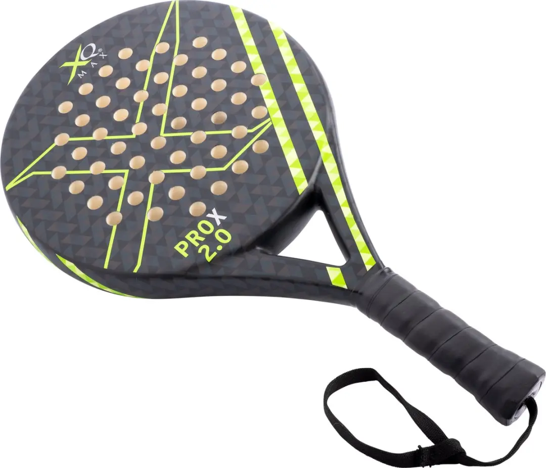 XQMax Padel Racket ProX 2.0 - Groen/Zwart - 3 Stuks