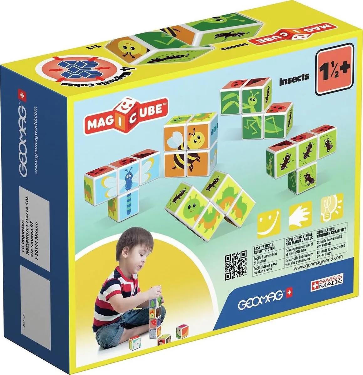Geomag MagiCube Insects 7-delig - Multicolor - afbeelding 6 van 6
