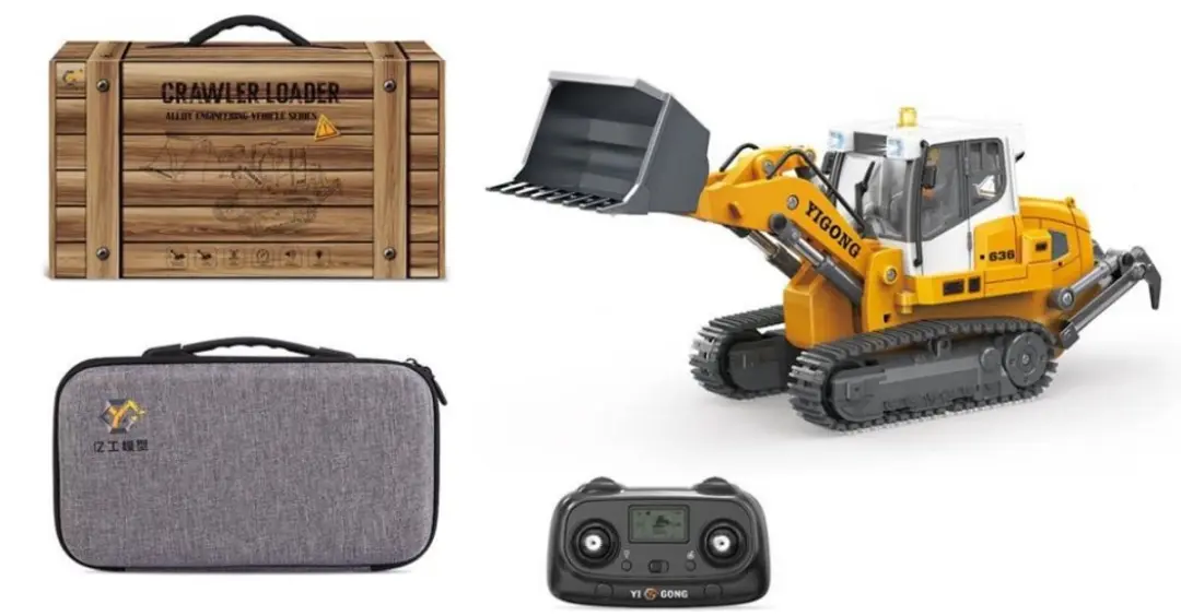 WLtoys RC Bulldozer 1:50 - Metalen Rupsbanden - 2.4 GHz - LED & Geluid