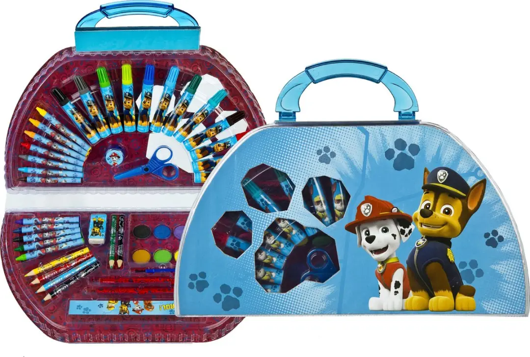 PAW Patrol Kleurkoffer Blauw - 51-delig