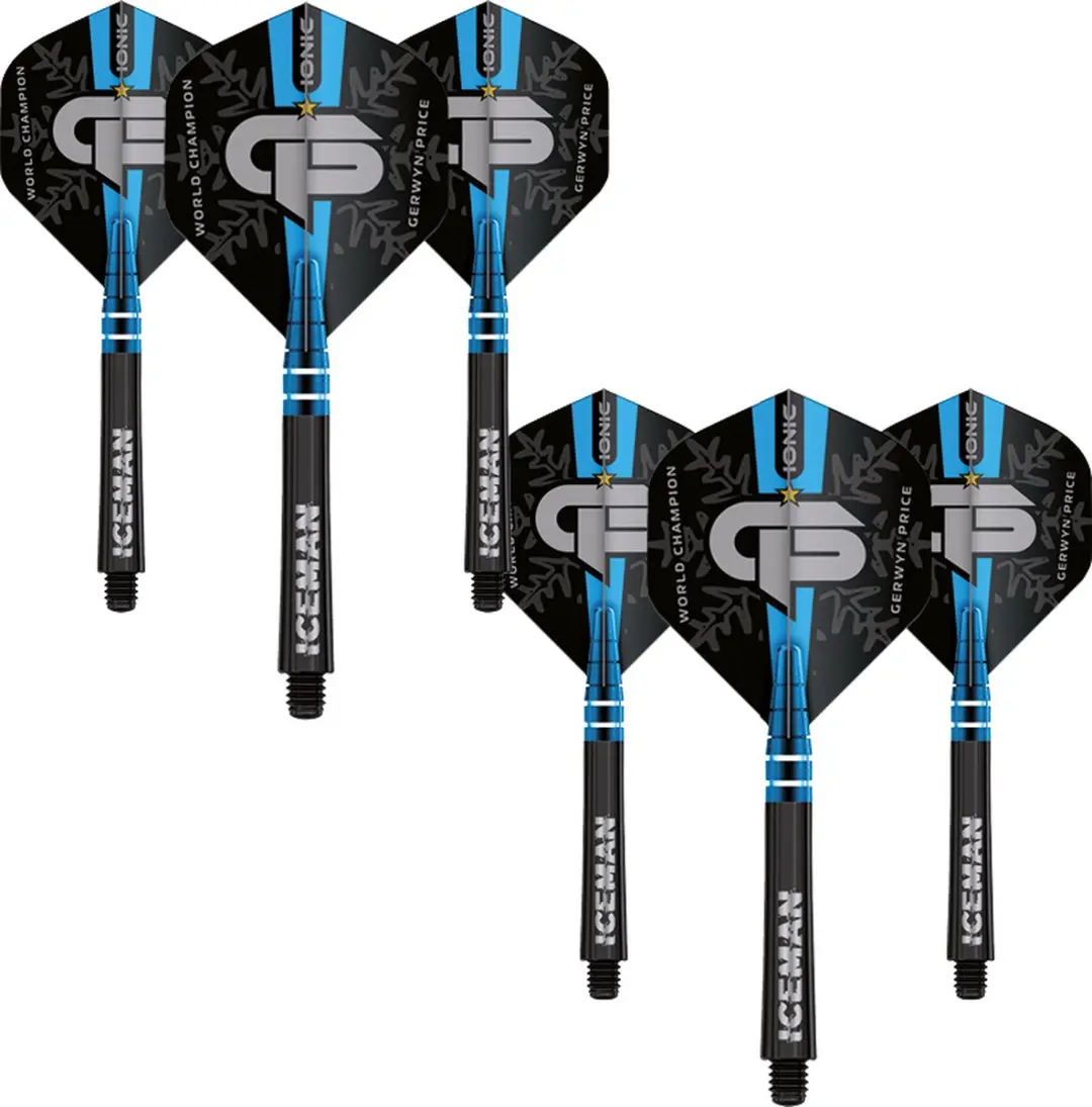 Red Dragon Gerwyn Price World Champion Edition Vlucht & Schacht - 6 Stuks (2x3) - Zwart