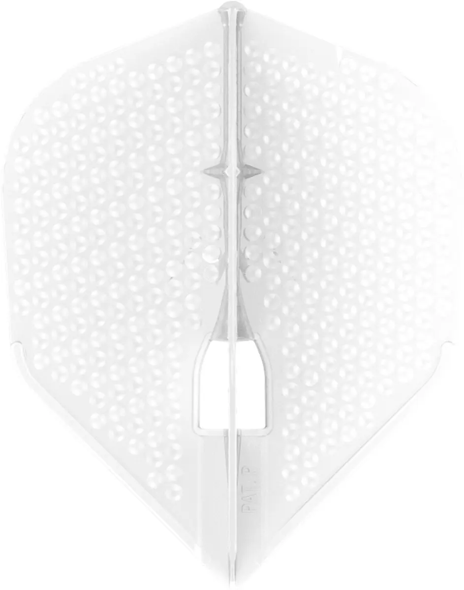 L-Style Champagne L3 Shape Dimple Pearl Wit Dart Flights FP4370 - 3 Stuks