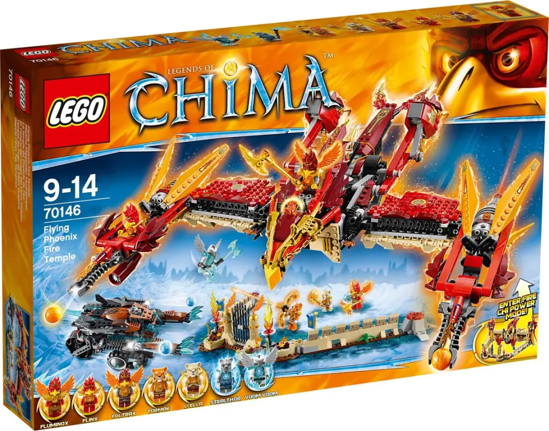 LEGO Phoenix Vuurtempel 1301 Stenen