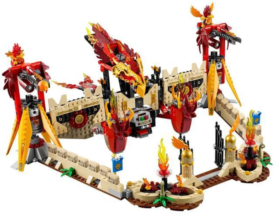 LEGO Phoenix Vuurtempel 1301 Stenen - 7 Minifiguren