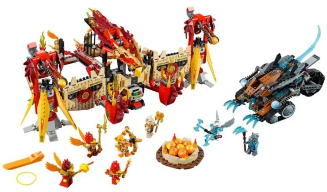 LEGO Phoenix Vuurtempel 1301 Stenen - 7 Minifiguren