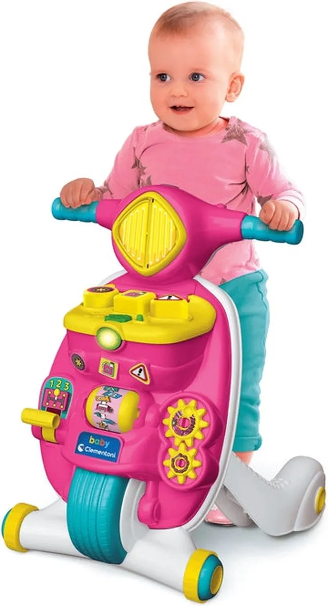 Clementoni Baby Valentina Scooterina Primi Passi 2-in-1 - Meerkleurig - afbeelding 3 van 6