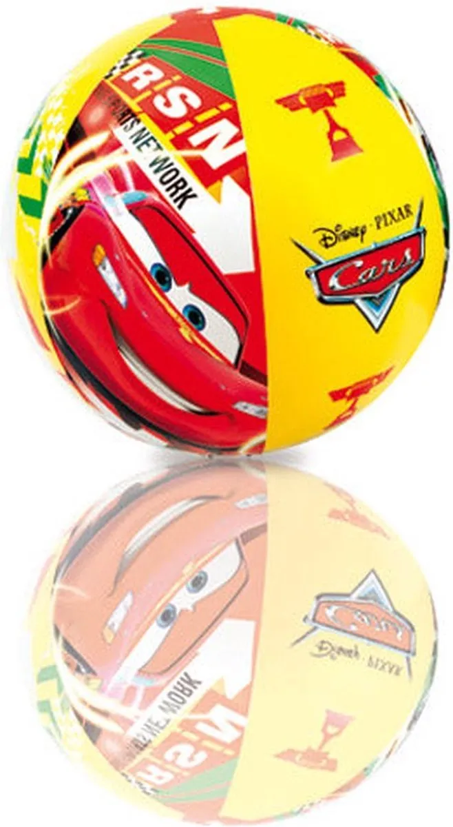 Intex Cars Strandbal 61cm - Rood/Geel