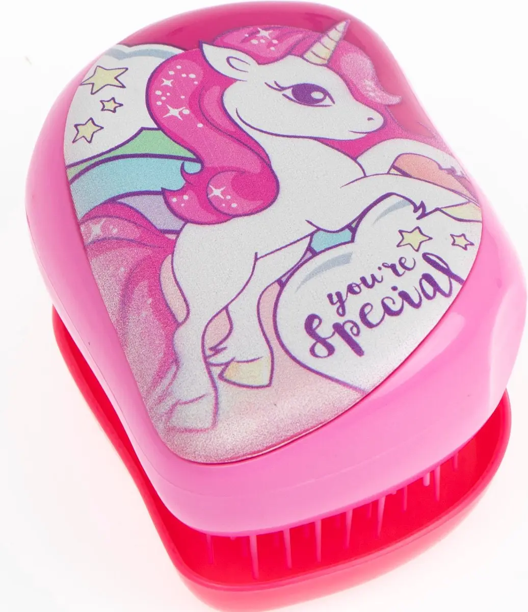 Unicorn Haarborstel Eenhoorn Roze/Wit