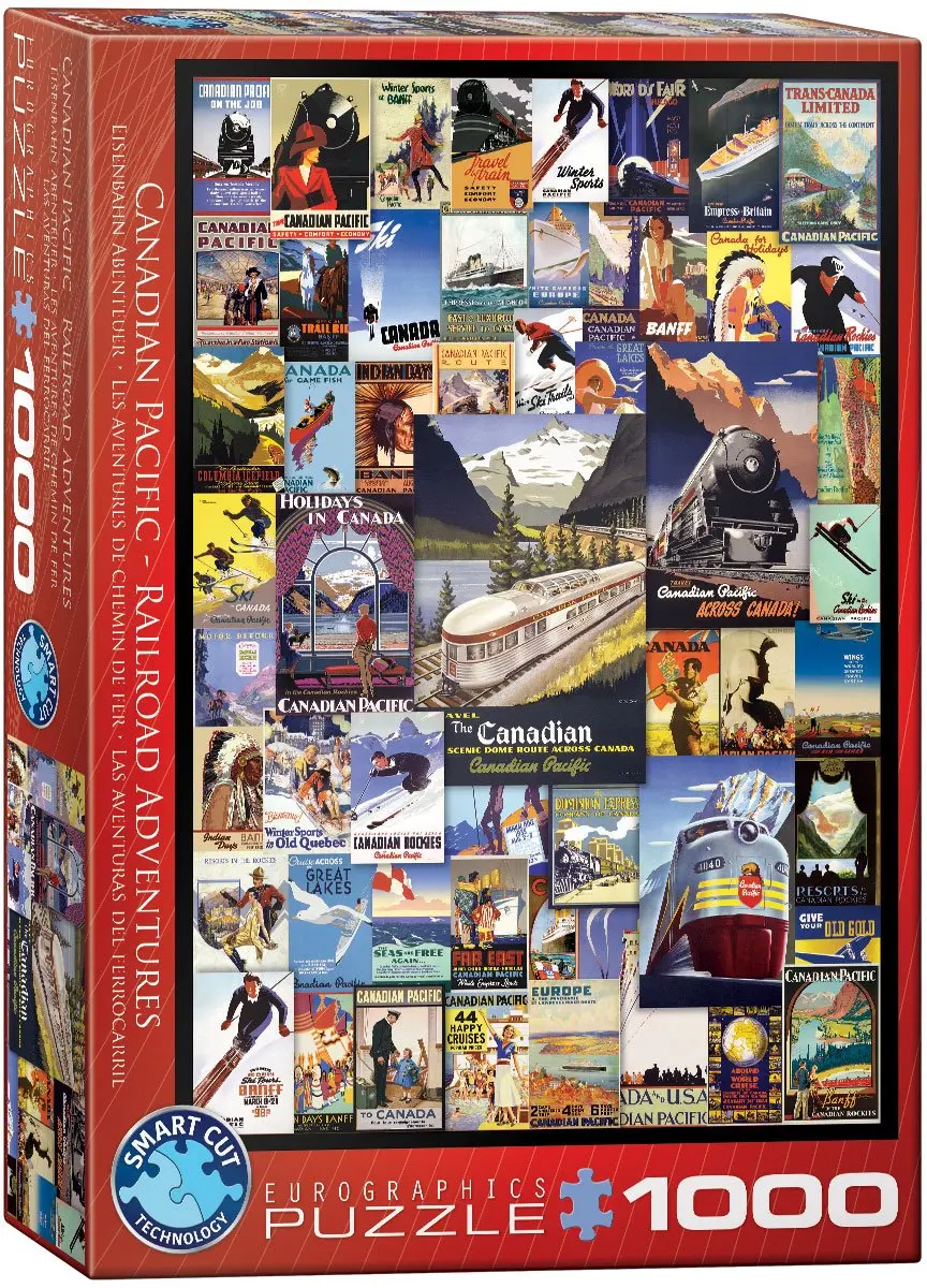 Eurographics Canadian Pacific Rail Puzzel 1000 Stuks - Meerkleurig