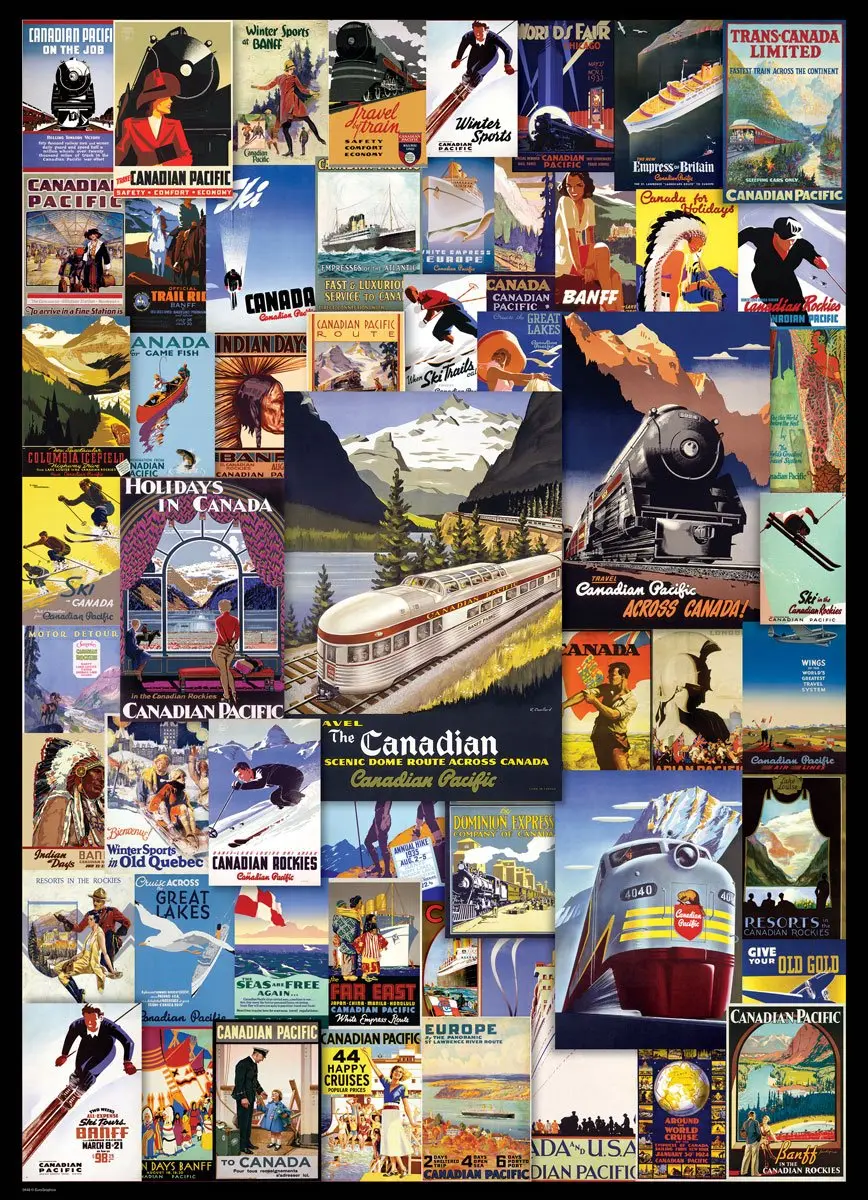 Eurographics Canadian Pacific Rail Puzzel 1000 Stuks - Meerkleurig