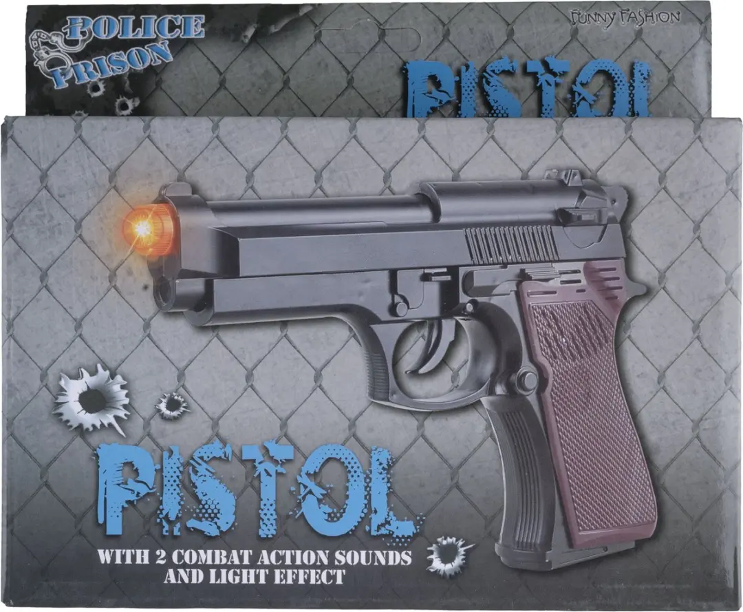 Espa Pistool Zwart met licht en geluid