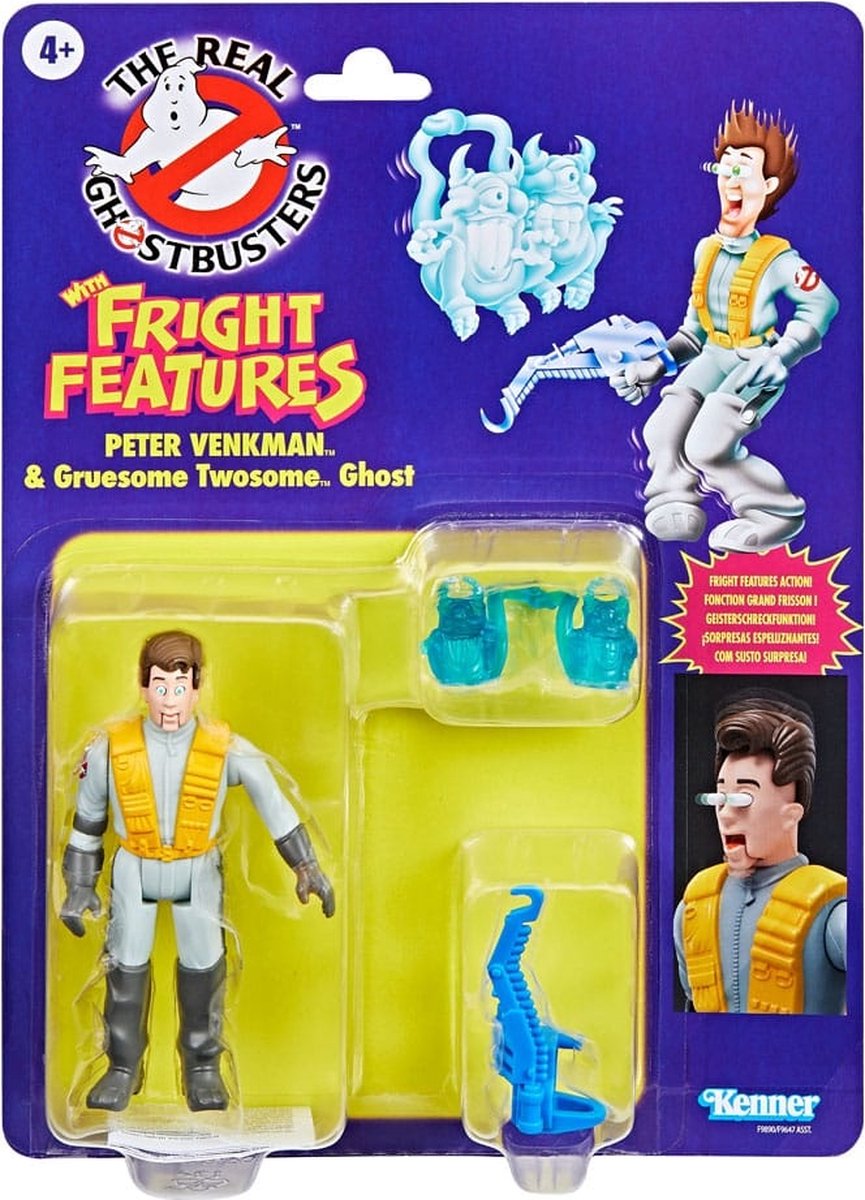 Peter Venkman & Gruesome Twosome Ghost - Fright Features - The Real Ghostbusters - Kenner Classics