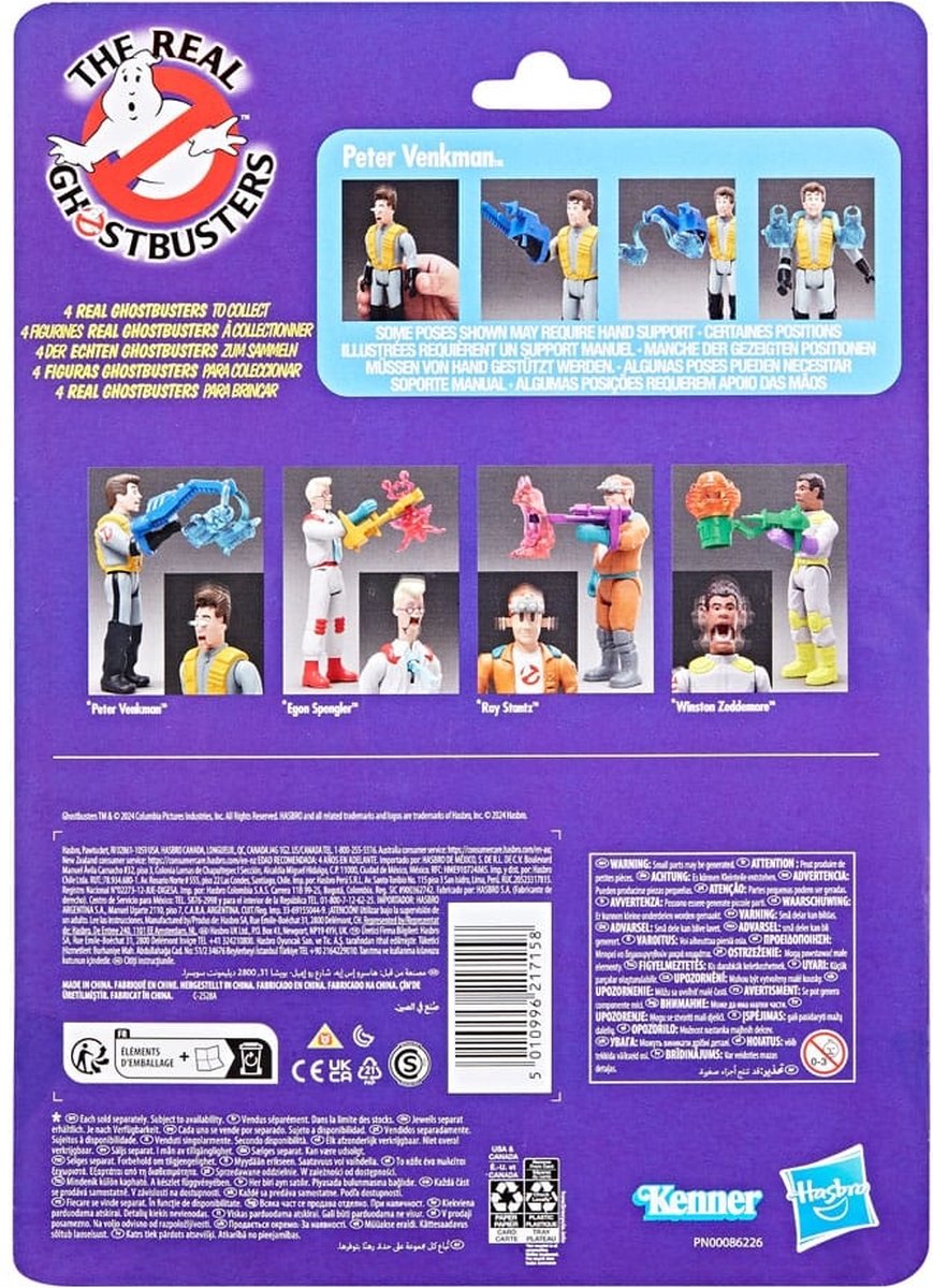 Peter Venkman & Gruesome Twosome Ghost - Fright Features - The Real Ghostbusters - Kenner Classics