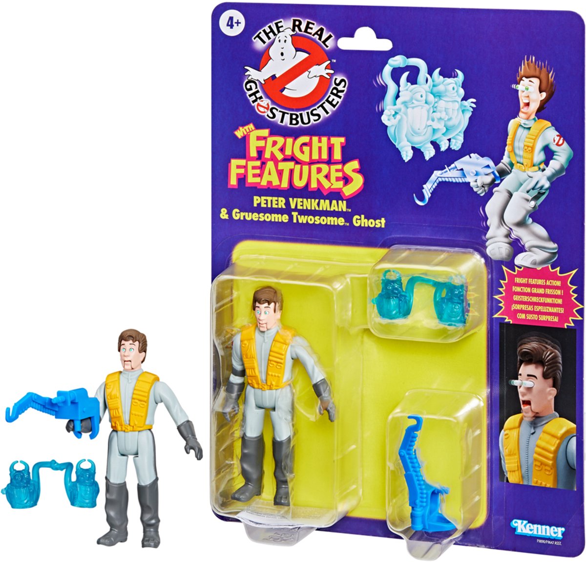 Peter Venkman & Gruesome Twosome Ghost - Fright Features - The Real Ghostbusters - Kenner Classics
