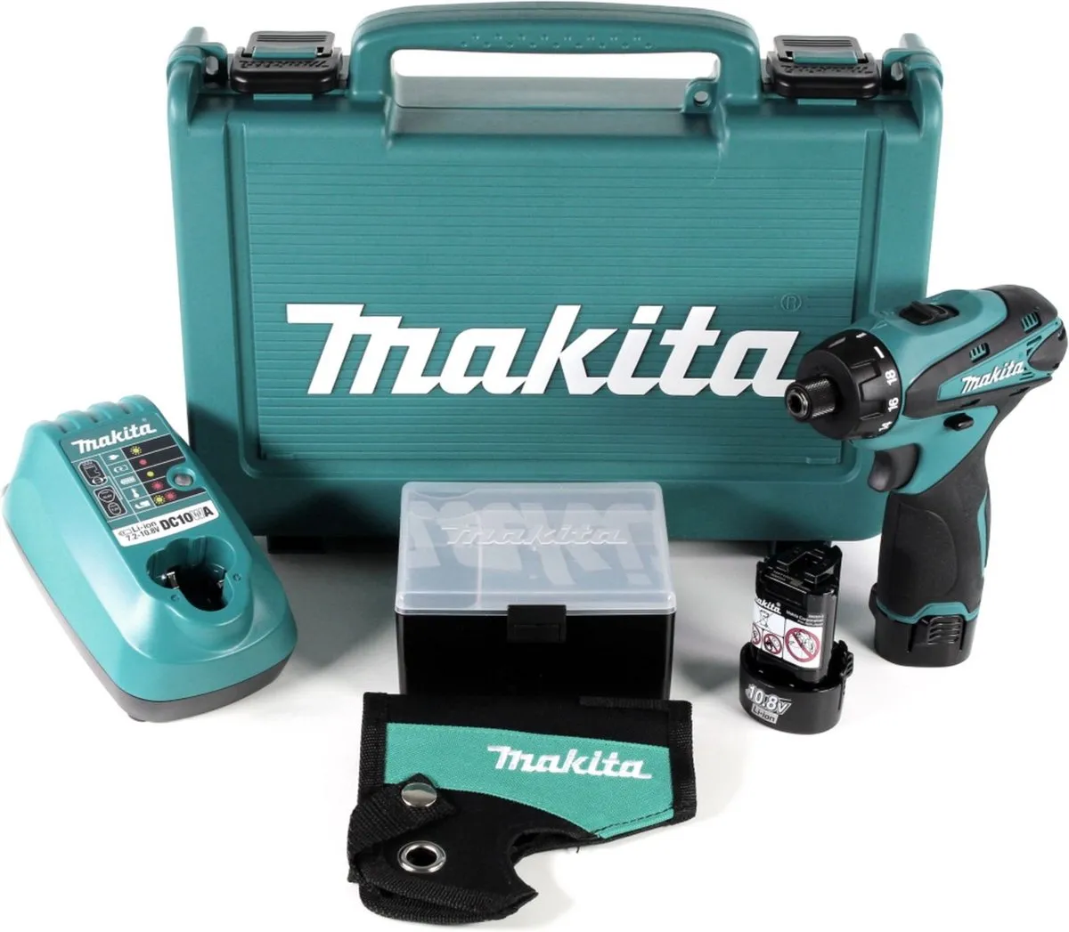 Makita DF030DWE Accuboormachine 10,8V - 2x 1300mAh - 21mm Hout/10mm Metaal - afbeelding 4 van 6