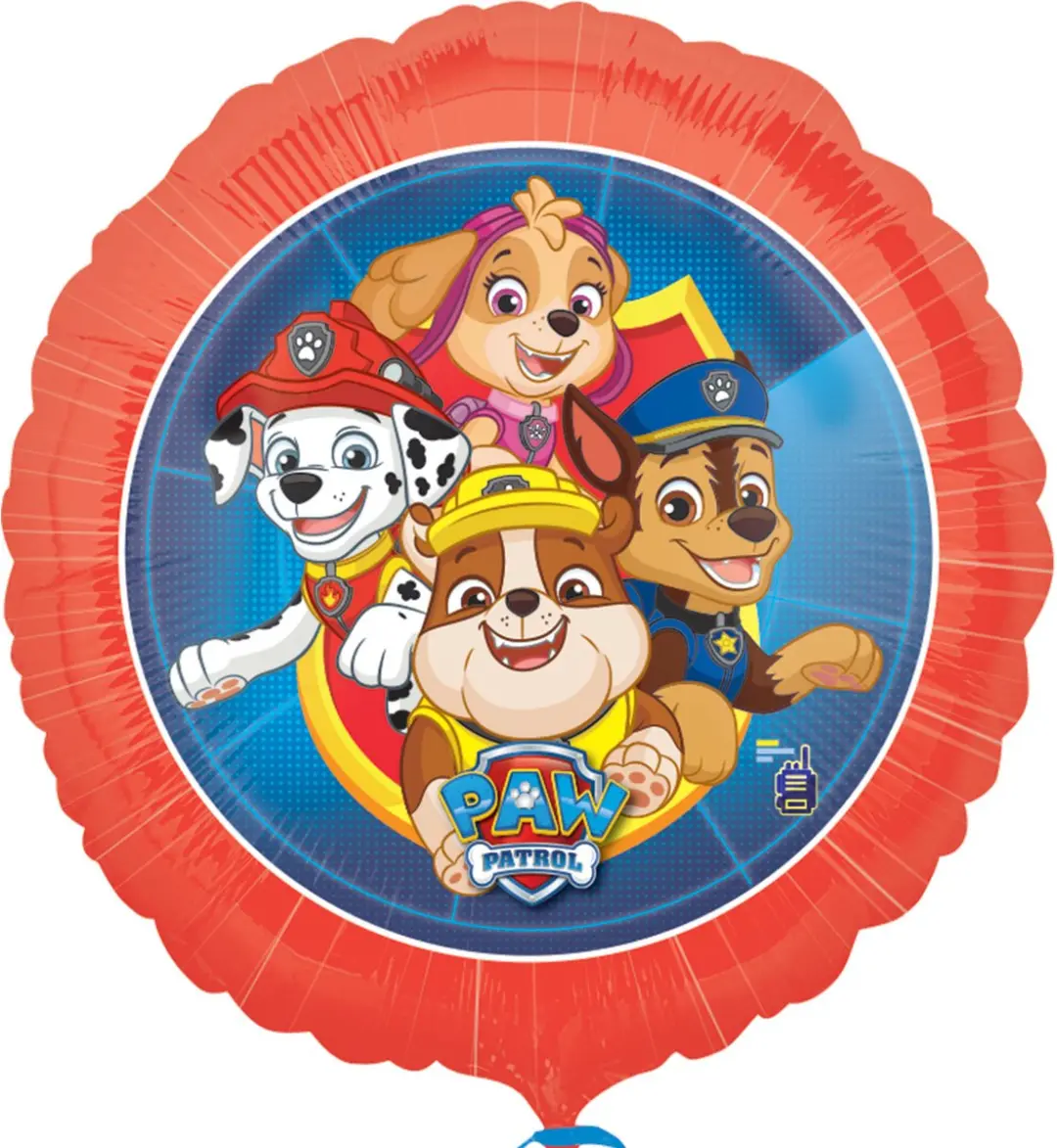 PAW Patrol Ballon Folie Rood/Blauw 43cm