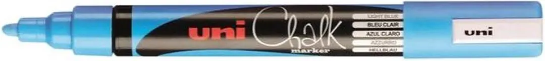 uni-ball Chalk Rond Lichtblauw - 6 Stuks