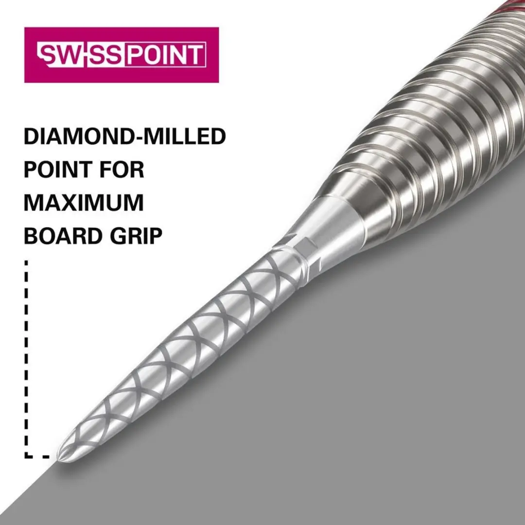Target Swiss Storm Diamond Dartpunten 30mm - 3 Stuks - Goud-Zwart