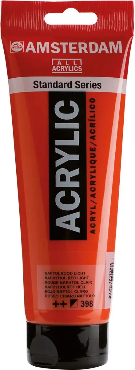 Amsterdam Standard Acrylverf 120ml - Naftolrood Licht 398 - afbeelding 6 van 6