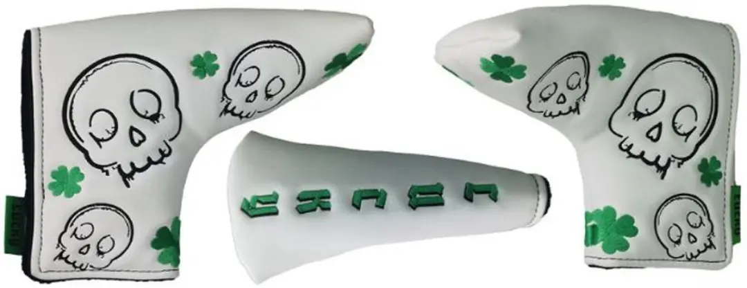 Legend Putter Headcover Lucky - Wit/ Groen