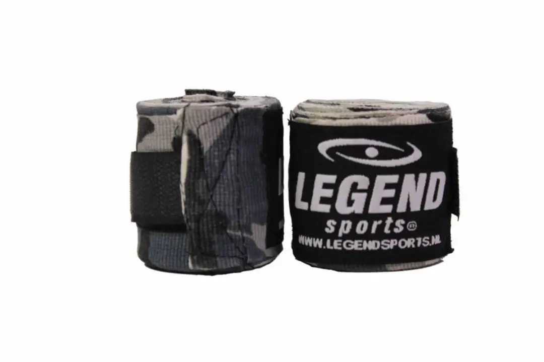 Legend Boksbandages 2,5m - One Size - Rood/Blauw/Wit - afbeelding 6 van 6