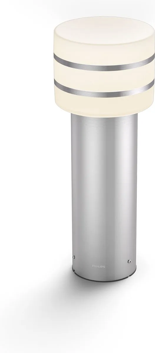 Philips Hue Tuar Sokkellamp 9W - Roestvrijstaal - afbeelding 2 van 6