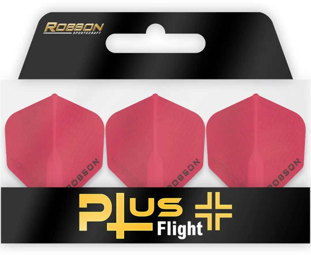 Bull's Robson Plus Dimpled Dartvleugels - Rood - 3 Stuks