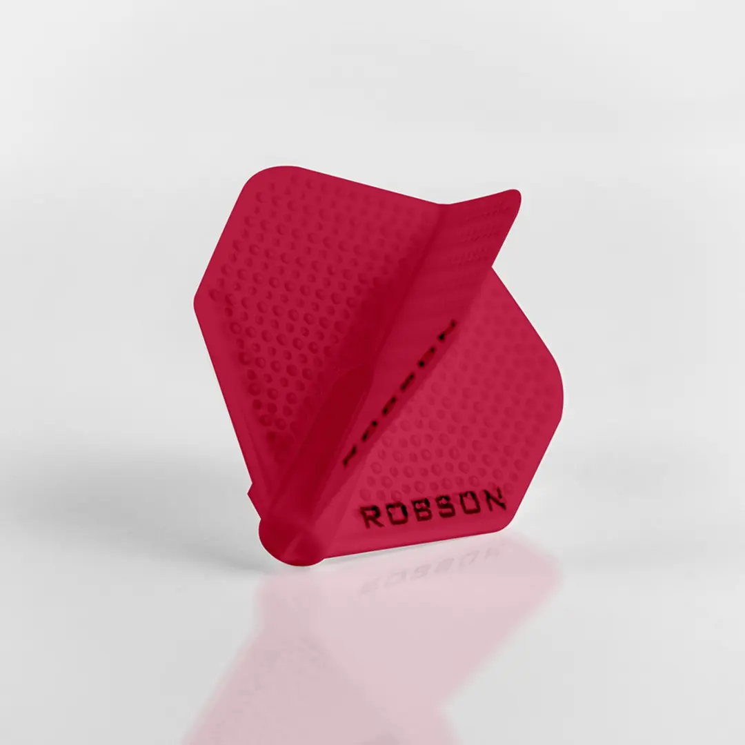 Bull's Robson Plus Dimpled Dartvleugels - Rood - 3 Stuks