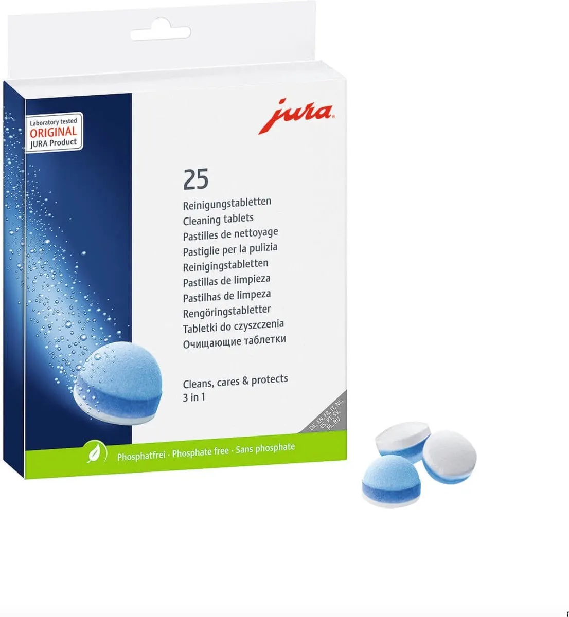 Jura 3-Fasen Reinigingstabletten 25 Stuks - MPN 24190