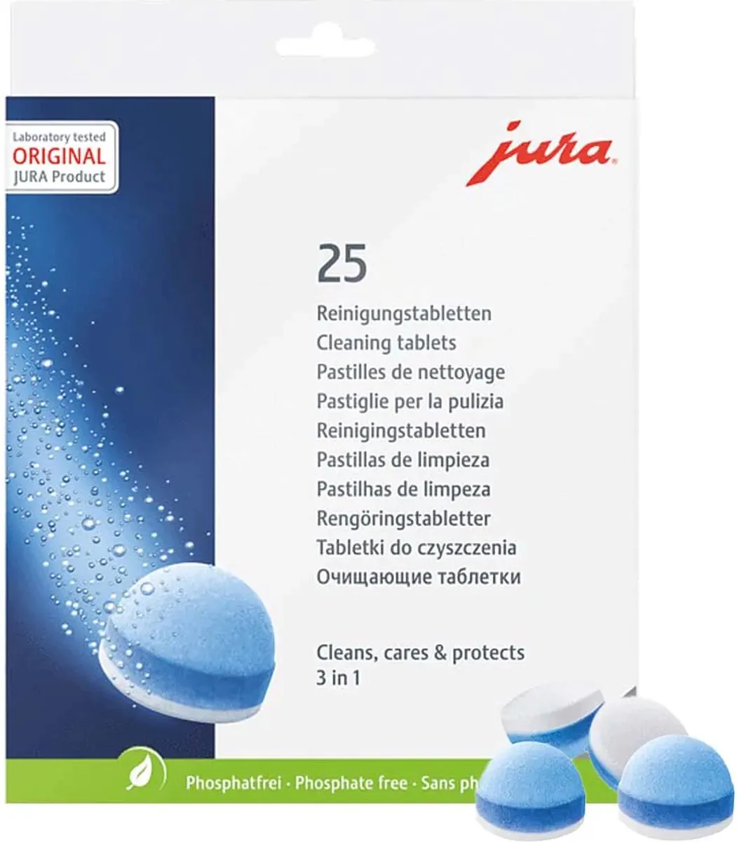 Jura 3-Fasen Reinigingstabletten 25 Stuks - MPN 24190