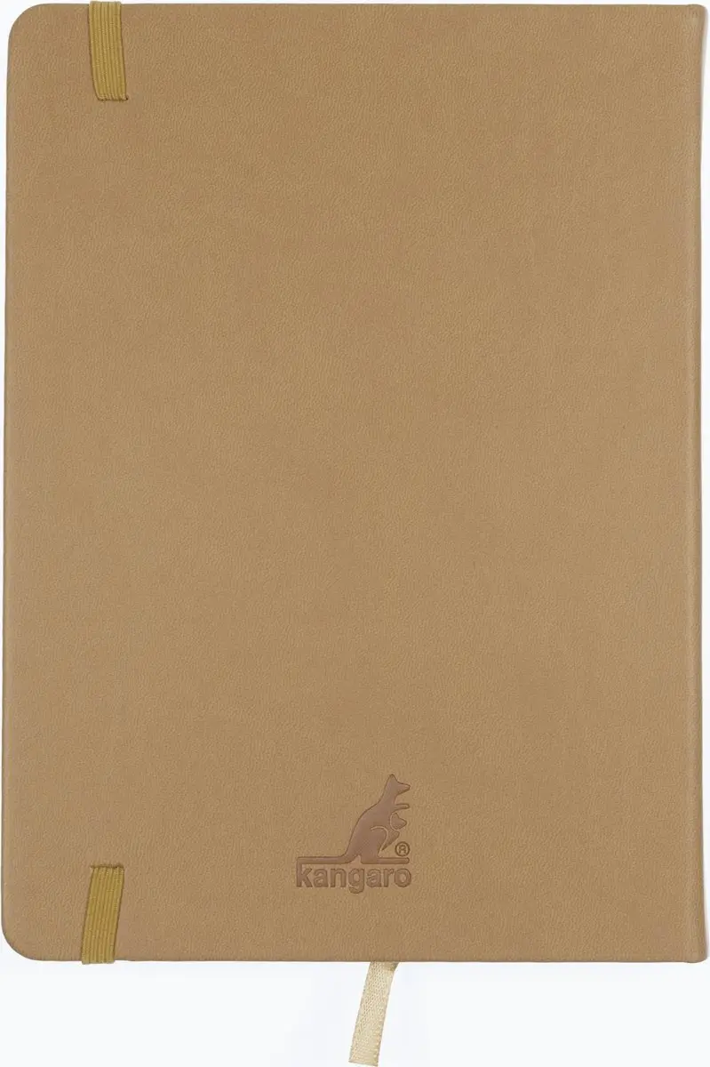Kangaro K-861226 Schetsboek A5 Taupe - PU-hardcover met elastiek - afbeelding 6 van 6