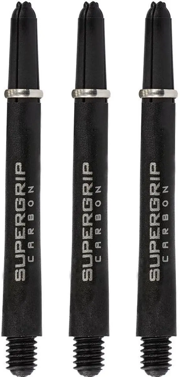 Harrows Supergrip Carbon Silver Dart Shafts SH0191 - 3 Stuks