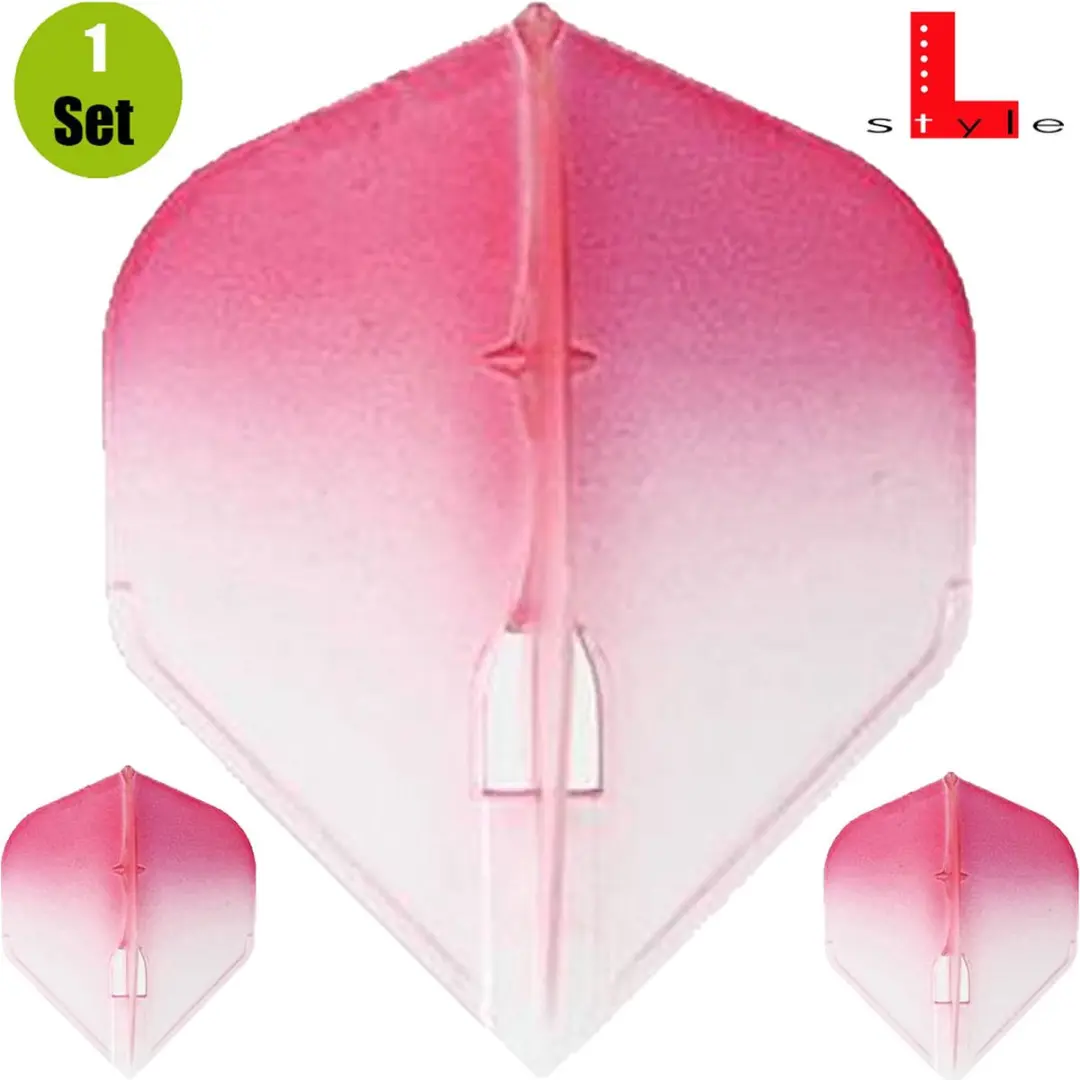 L-Style Champagne L1 Standard Dart Flights - Rood - 3 Stuks