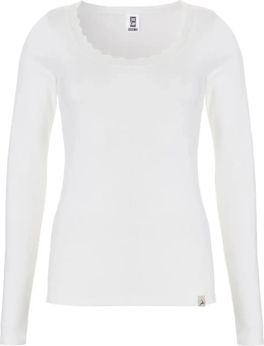 Ten Cate Thermo Shirt Long Sleeve Dames - Maat M - Snow White