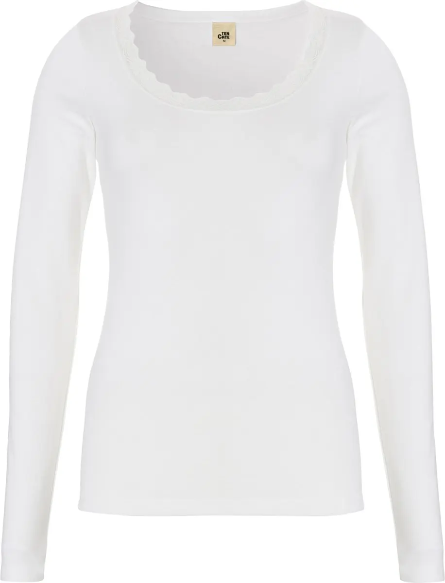 Ten Cate Thermo Shirt Long Sleeve Dames - Maat M - Snow White