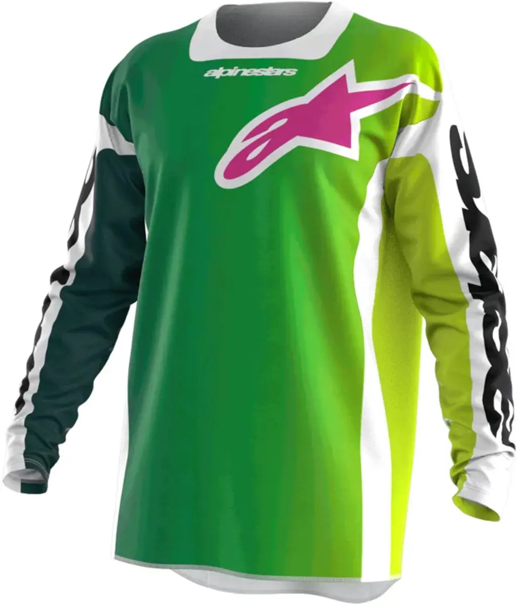 Alpinestars Fluid Portl Trui 152cm - Groen/Wit/Zwart