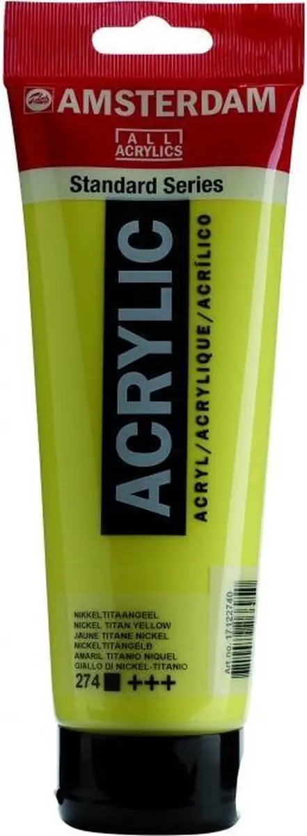 Amsterdam Acrylverf #274 Nikkel Titaangeel 250ml