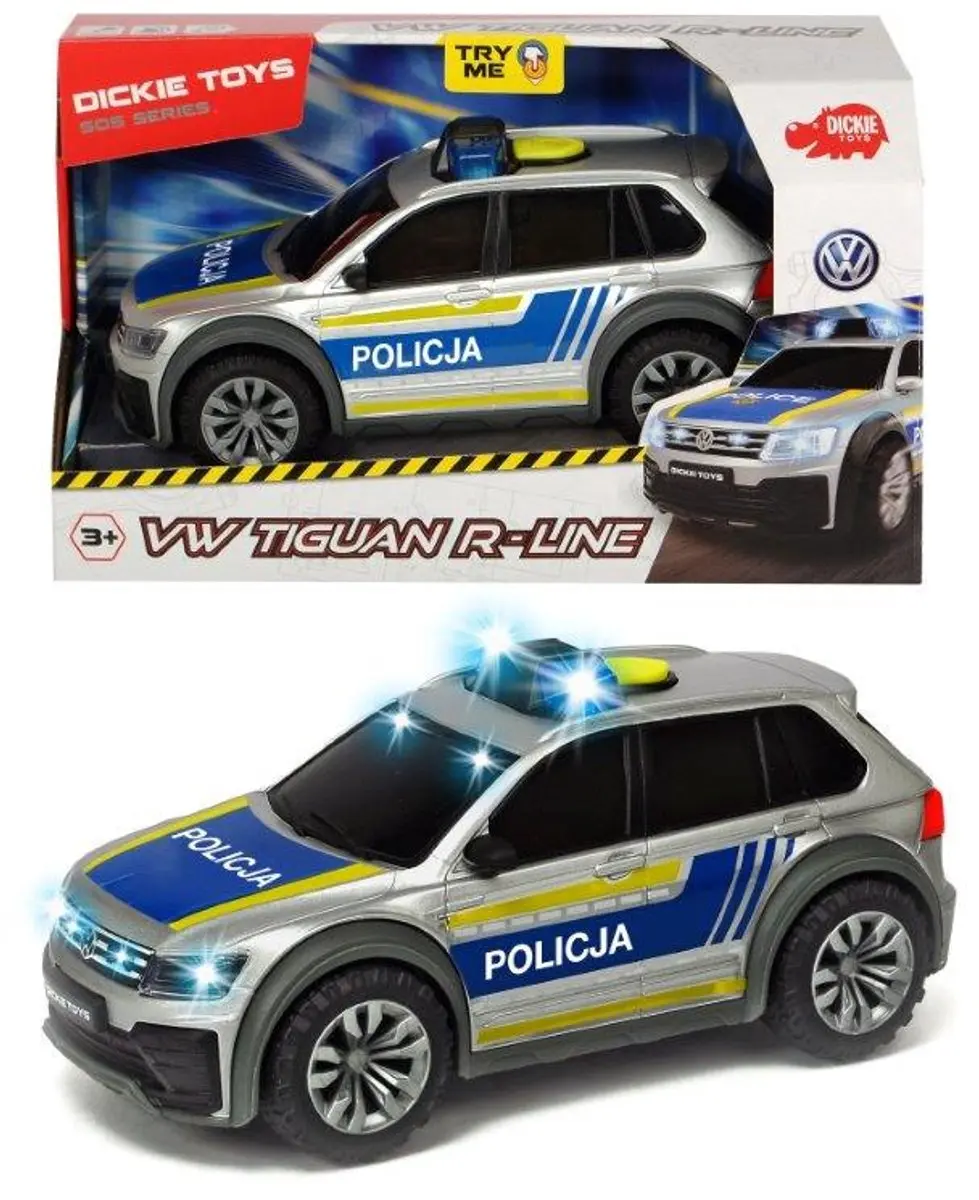 Dickie Politieauto Tiguan R-Line 25cm